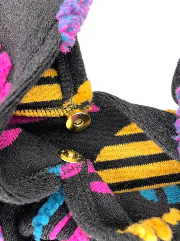 Bolso de Hombro en Lana y Viscosa para Mujer - Imagen 3