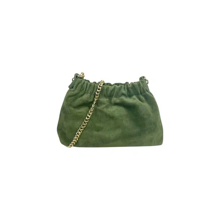 Bolso Bucket de Piel con 2 Asas de Cadena y Cierre de Imán Tipo Botón Mujer - Imagen 2