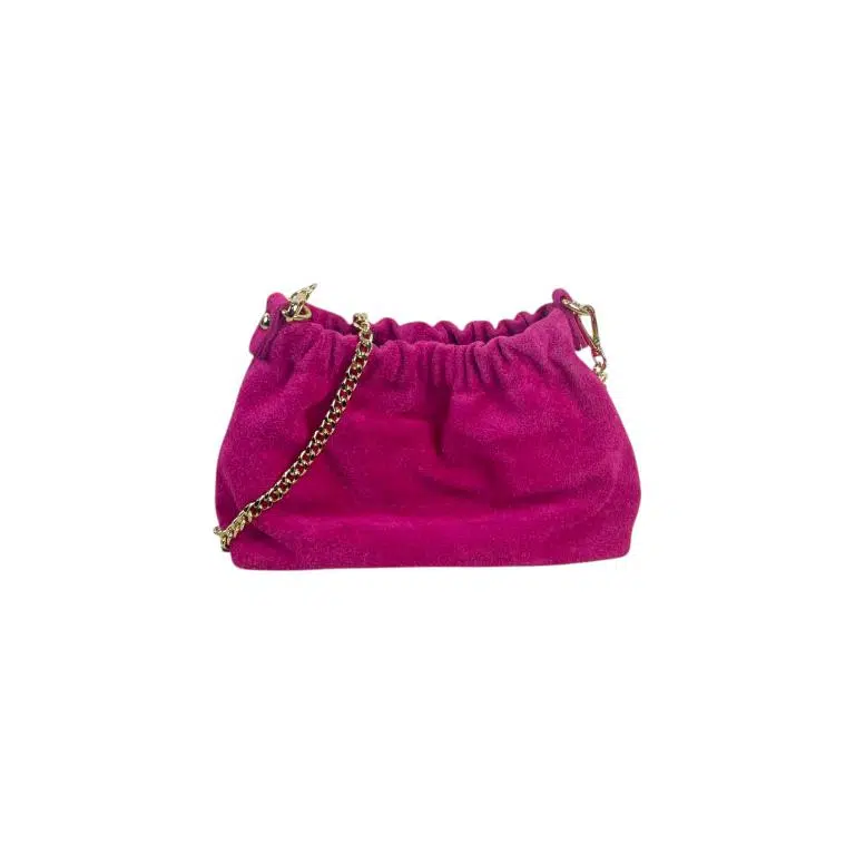 Bolso Bucket de Piel con 2 Asas de Cadena y Cierre de Imán Tipo Botón Mujer - Imagen 6