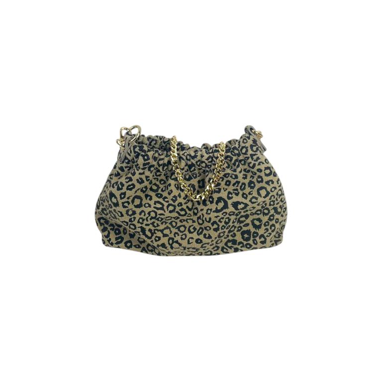 Bolso Bucket de Piel con 2 Asas de Cadena y Cierre de Imán Tipo Botón Mujer - Imagen 7