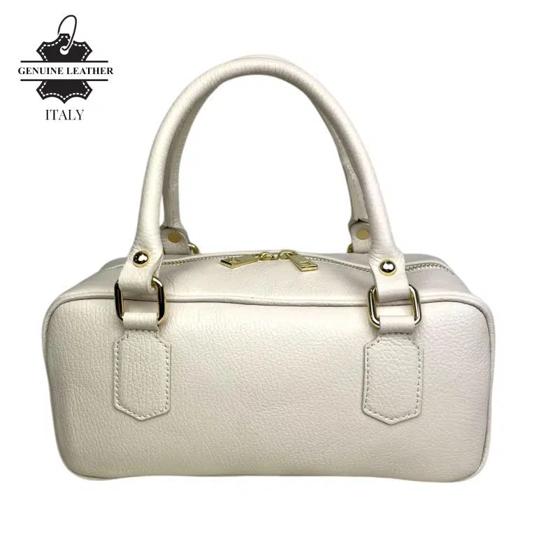 Bolso de Mano en Piel Italiana con Asas Cortas, Tira Bandolera Ajustable y Gran Calidad para Mujer - Imagen 4