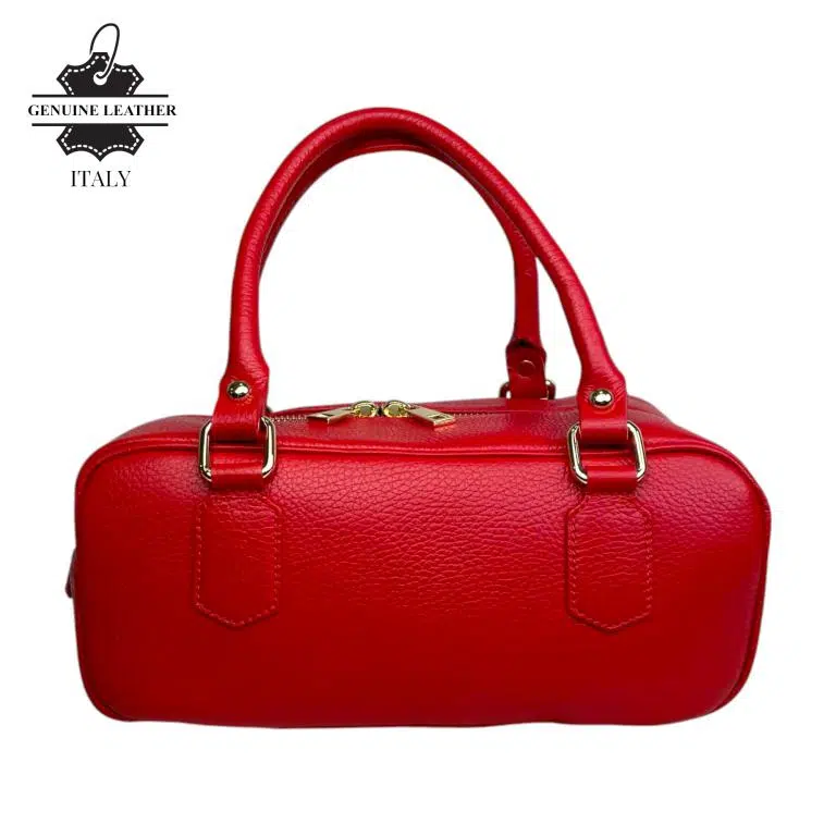 Bolso de Mano en Piel Italiana con Asas Cortas, Tira Bandolera Ajustable y Gran Calidad para Mujer - Imagen 7