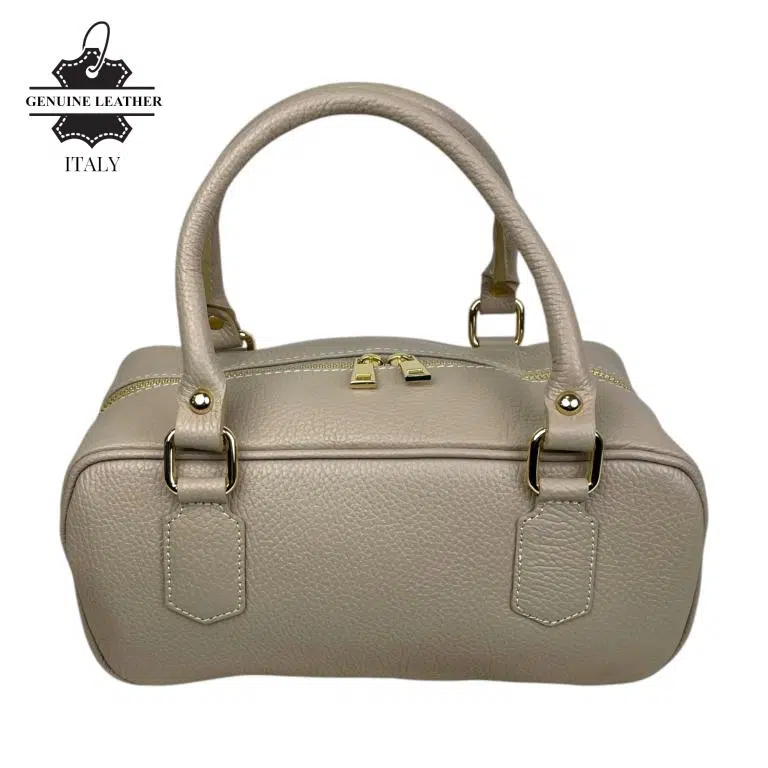 Bolso de Mano en Piel Italiana con Asas Cortas, Tira Bandolera Ajustable y Gran Calidad para Mujer - Imagen 8