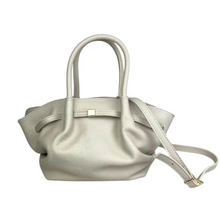 Bolso de Mano en Piel Italiana para Mujer con 2 Asas Cortas, 1 Tira Bandolera y Gran Calidad - Imagen 9