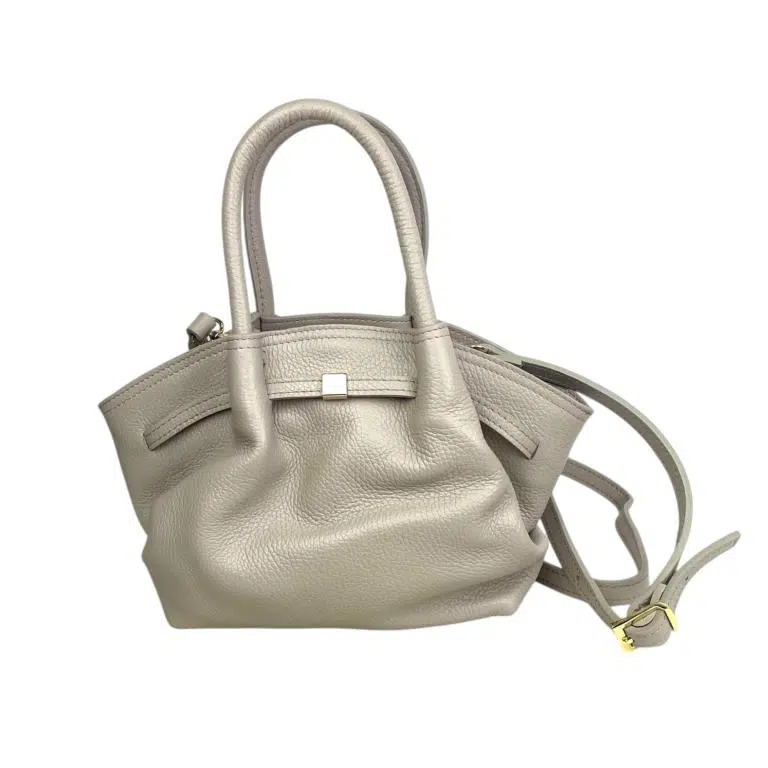 Bolso de Mano en Piel Italiana para Mujer con 2 Asas Cortas, 1 Tira Bandolera y Gran Calidad - Imagen 6