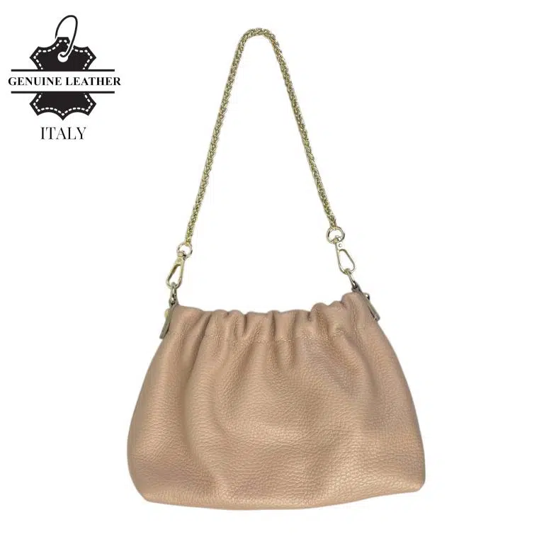 Bolso de Mano en Piel Italiana con Asa Corta Extraíble Tipo Cadena y Tira Bandolera para Mujer - Imagen 4
