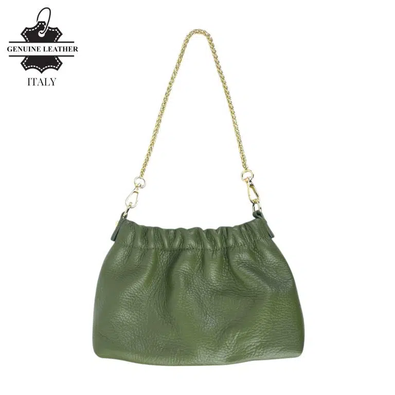Bolso de Mano en Piel Italiana con Asa Corta Extraíble Tipo Cadena y Tira Bandolera para Mujer - Imagen 8