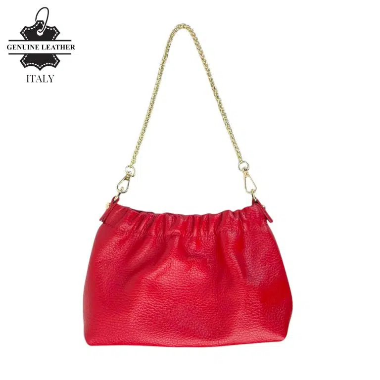 Bolso de Mano en Piel Italiana con Asa Corta Extraíble Tipo Cadena y Tira Bandolera para Mujer - Imagen 5
