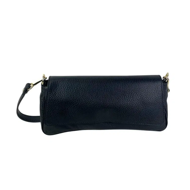 Bolso Bandolera Tipo Baguette en Piel Italiana Mujer con Asa Larga Removible y Gran Calidad - Imagen 7