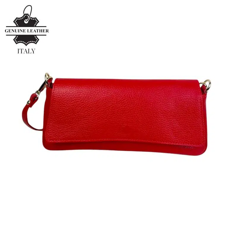 Bolso Bandolera Tipo Baguette en Piel Italiana Mujer con Asa Larga Removible y Gran Calidad - Imagen 5