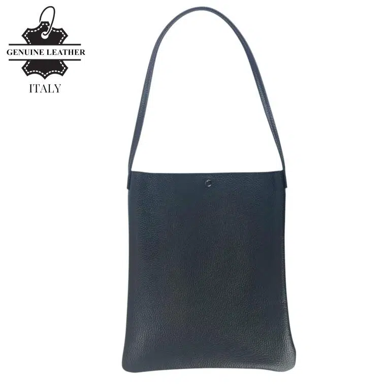 Bolso de Hombro plano en Piel Italiana estilo casual para mujer - Imagen 9