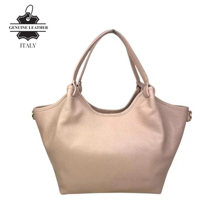 Bolso hombro Trapezoidal Piel Italiana para Mujer Cremallera - Imagen 8