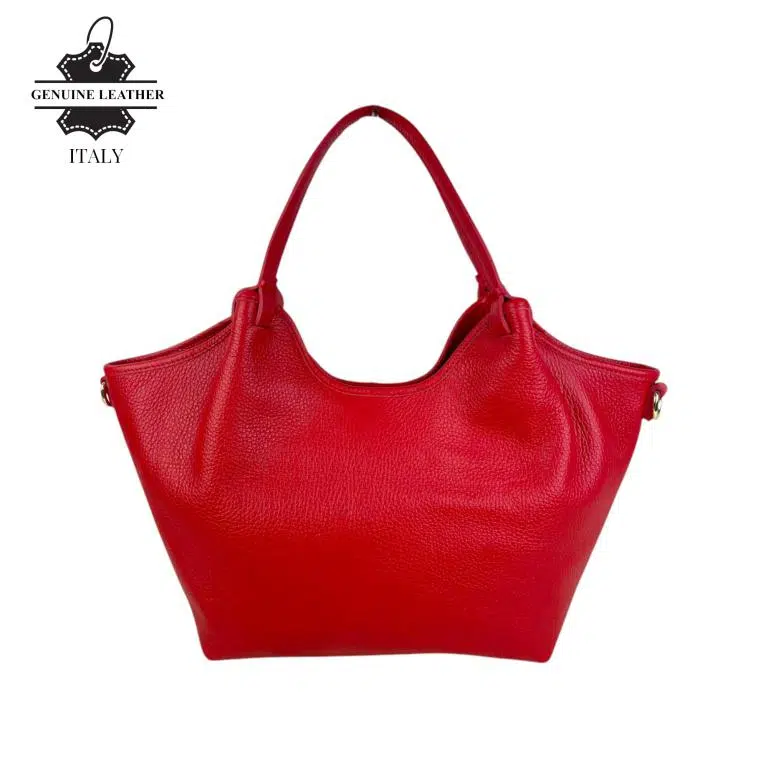 Bolso hombro Trapezoidal Piel Italiana para Mujer Cremallera - Imagen 4