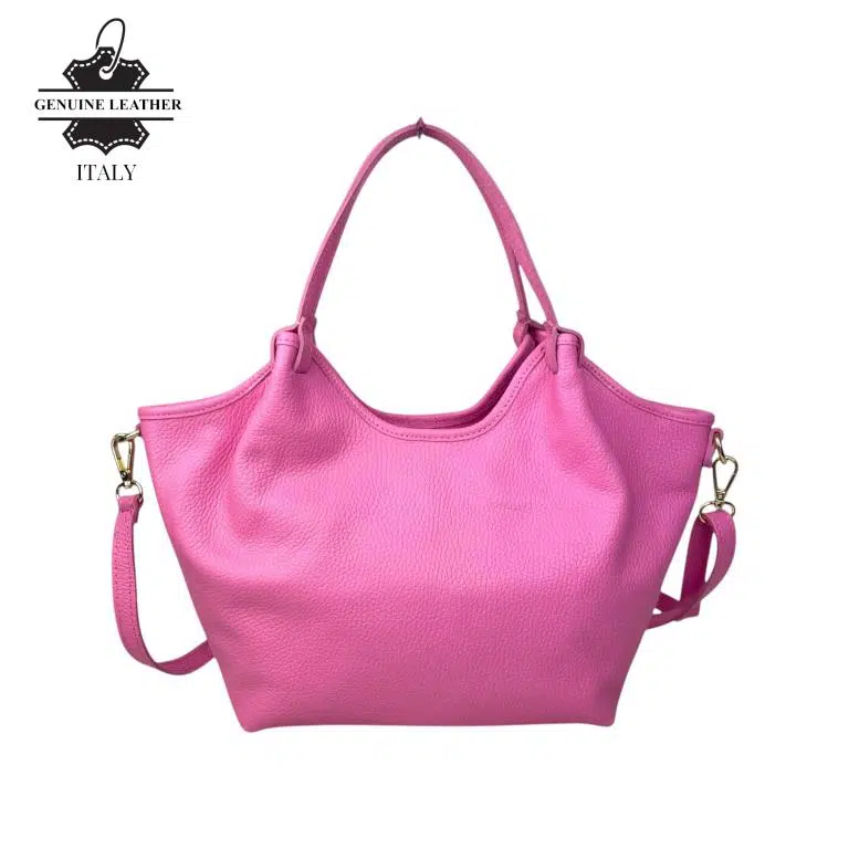 Bolso hombro Trapezoidal Piel Italiana para Mujer Cremallera - Imagen 2