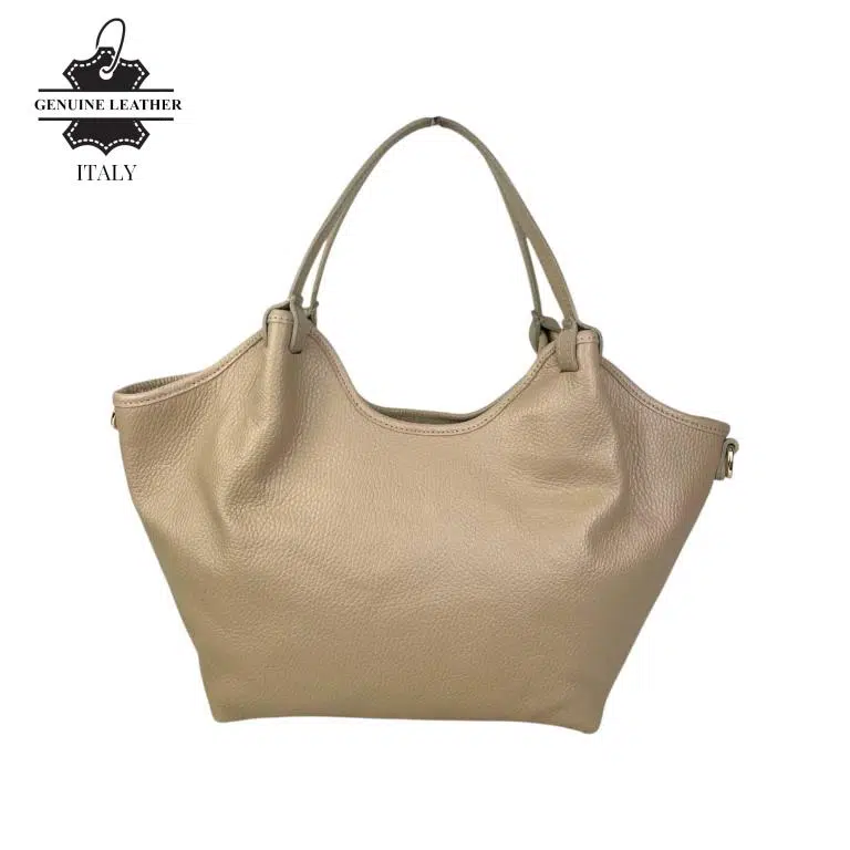 Bolso hombro Trapezoidal Piel Italiana para Mujer Cremallera - Imagen 5