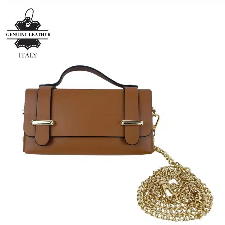 Bolsito de Mano Compacto en Piel con Tachuelas Decorativas y Solapa de 2 Botones para Mujer - Imagen 5