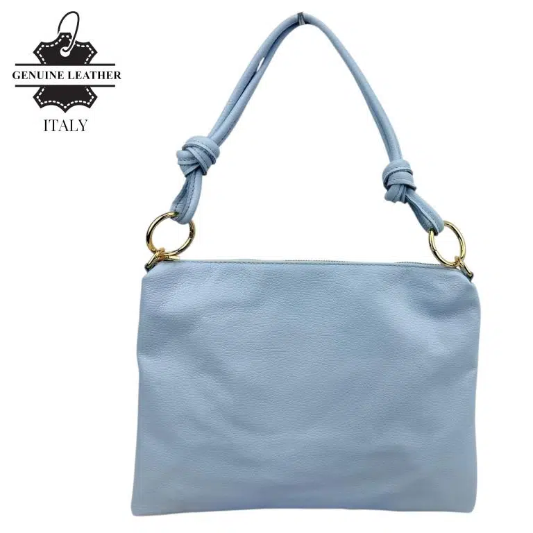 Bolso de Mano en Piel Italiana con Cierre de Cremallera, Bolsillo Interno y Gran Calidad para Mujer - Imagen 3