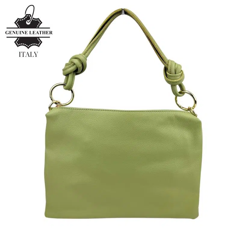 Bolso de Mano en Piel Italiana con Cierre de Cremallera, Bolsillo Interno y Gran Calidad para Mujer - Imagen 7
