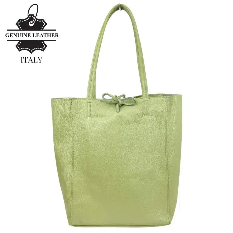 Bolso Shopper Universitario en Piel Italiana con 2 Asas y Bolsillo Interno para Mujer - Imagen 8