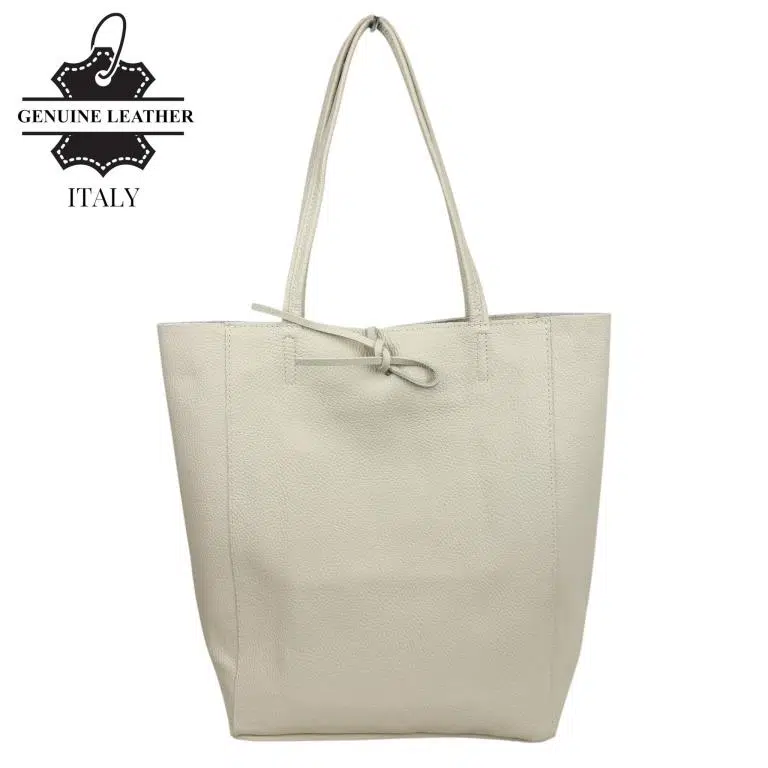 Bolso Shopper Universitario en Piel Italiana con 2 Asas y Bolsillo Interno para Mujer - Imagen 7