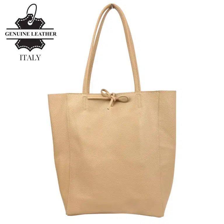 Bolso Shopper Universitario en Piel Italiana con 2 Asas y Bolsillo Interno para Mujer - Imagen 5