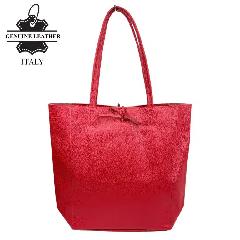 Bolso Shopper Universitario en Piel Italiana con 2 Asas y Bolsillo Interno para Mujer - Imagen 3