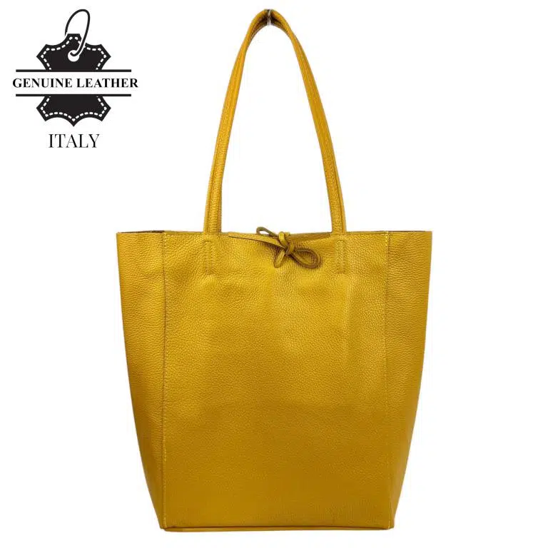 Bolso Shopper Universitario en Piel Italiana con 2 Asas y Bolsillo Interno para Mujer - Imagen 6