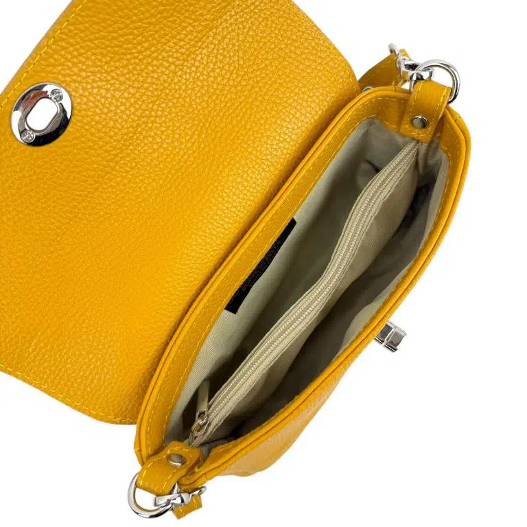 Bolso de Mano en Piel Italiana para Mujer con Diseño Elegante y Manivela de Giro - Imagen 5