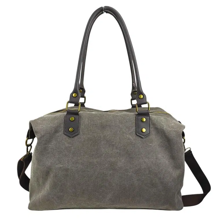 Bolso de Hombro Canvas con Asas de Piel y Gran Calidad para Mujer - Imagen 3