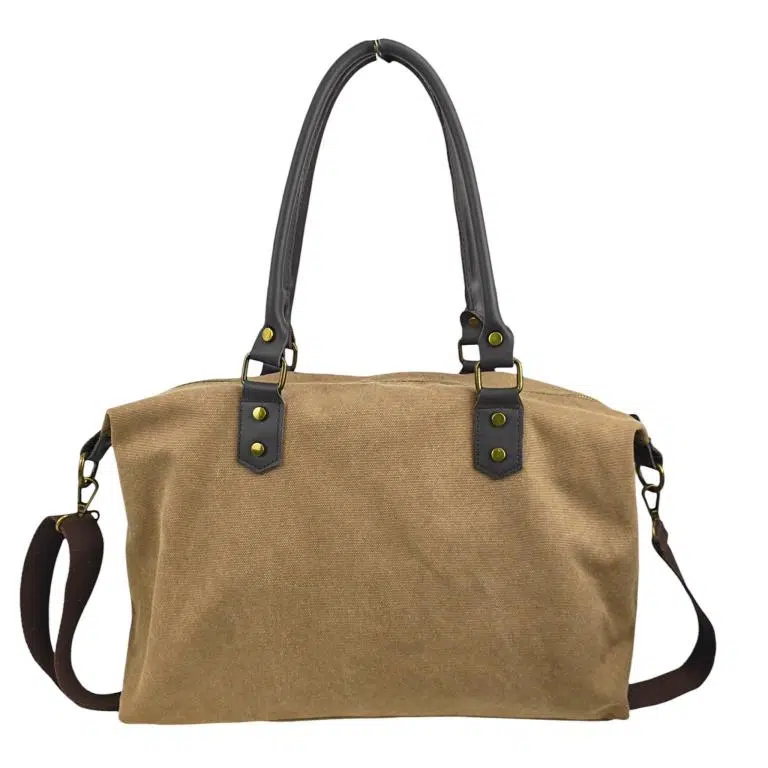 Bolso de Hombro Canvas con Asas de Piel y Gran Calidad para Mujer - Imagen 4