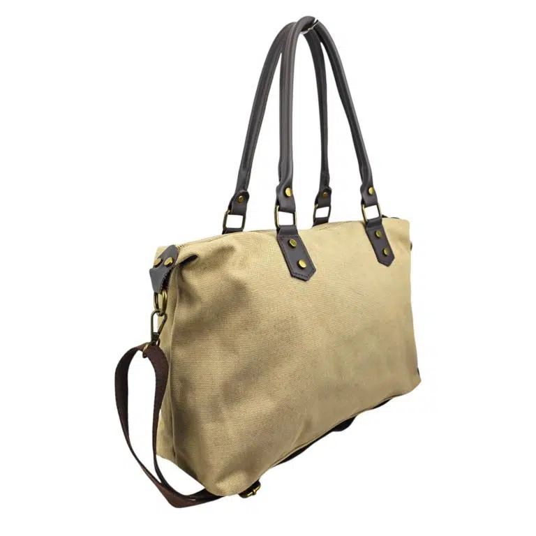 Bolso de Hombro Canvas con Asas de Piel y Gran Calidad para Mujer - Imagen 5