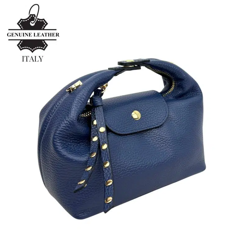 Elegante Bolso de Piel Italiana con Cadena Dorada y Doble Solapa para Mujer - Imagen 6