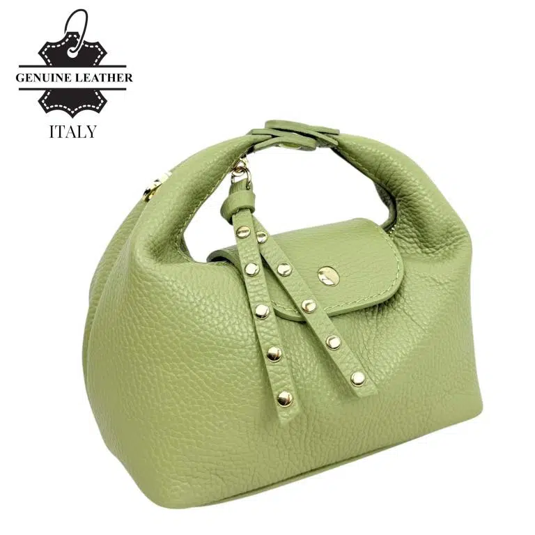 Elegante Bolso de Piel Italiana con Cadena Dorada y Doble Solapa para Mujer - Imagen 9