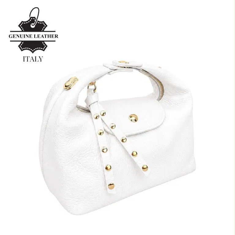 Elegante Bolso de Piel Italiana con Cadena Dorada y Doble Solapa para Mujer - Imagen 8