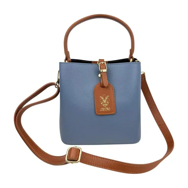 Bolso de Mano Bucket en Piel para Mujer con Frontal Decorativo y Compartimento Trasero - Imagen 2