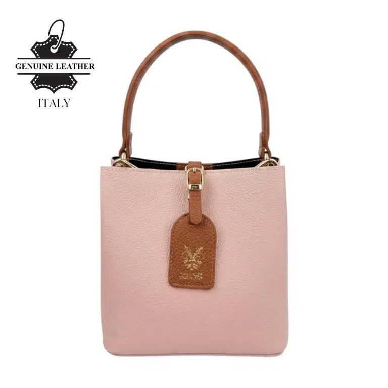 Bolso de Mano Bucket en Piel para Mujer con Frontal Decorativo y Compartimento Trasero - Imagen 6