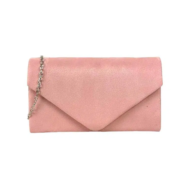 Bolso de Fiesta Sintético tipo Sobre con Asa Larga de Cadena Plateada y Solapa para Mujer - Imagen 2