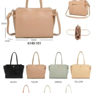 Amplio Bolso de Hombro Sintético D.C. con Estilo Coco y Laterales Blandos y Decorativos Mujer