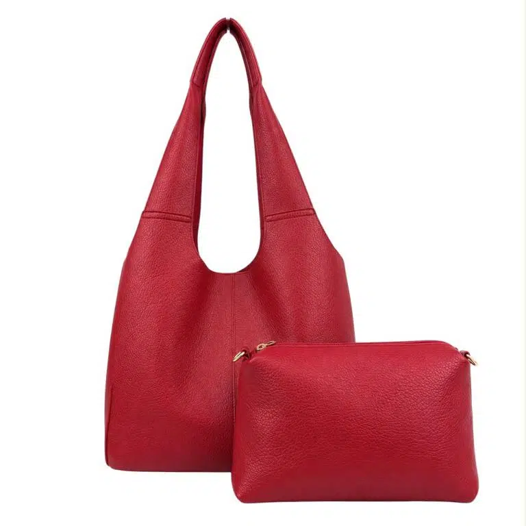 Amplio Bolso de Hombro Sintético + Bolso Bandolera con Cremallera para Mujer - Imagen 4