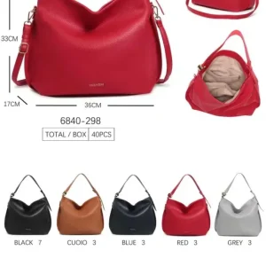 Bolso de Hombro Sintético Hobo de Valentini con Multicompartimentos interiores y Cremallera Mujer