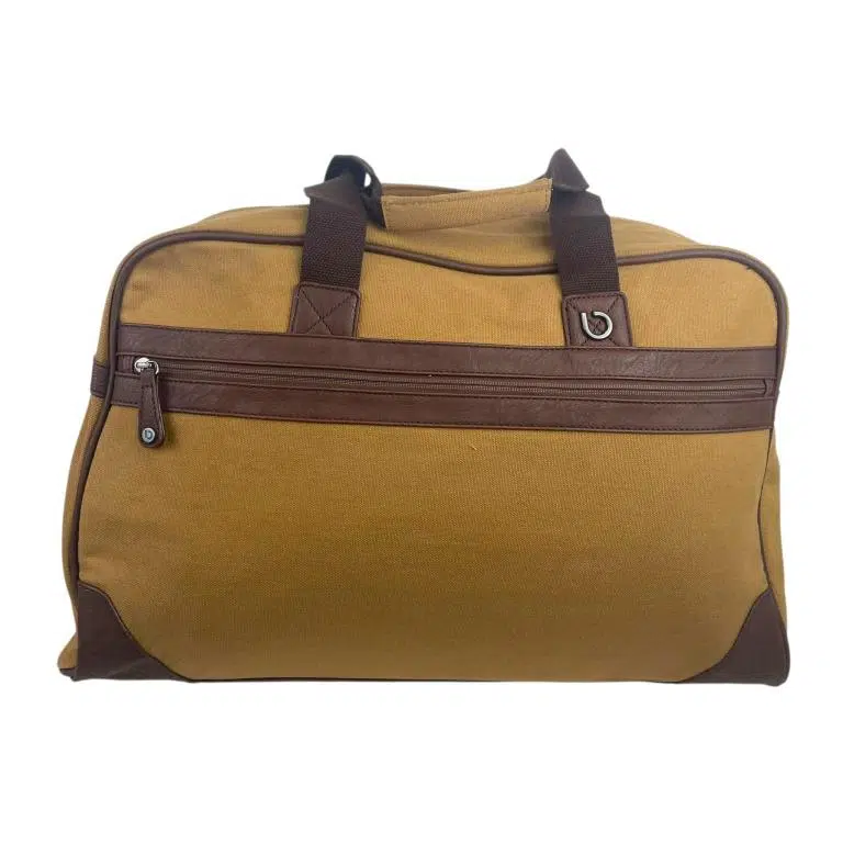 Amplio Bolso de Viaje/Deporte en Algodón con Bolsillo Frontal, 2 Asas y Tira Bandolera para Mujer - Imagen 3