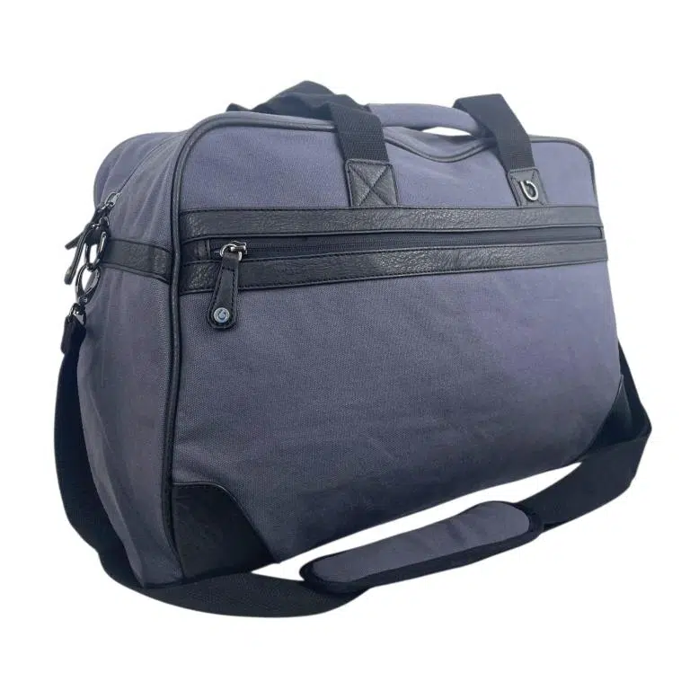 Amplio Bolso de Viaje/Deporte en Algodón con Bolsillo Frontal, 2 Asas y Tira Bandolera para Mujer - Imagen 4