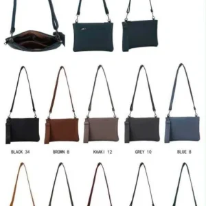 Bolso Bandolera Sintético con Asa Corta Gruesa y Bolsillo Trasero para Mujer