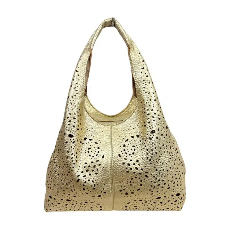 Bolso de Mano Sintético para Mujer con Diseño Agujeros y Bolsito Extra - Imagen 4