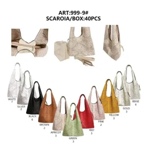 Bolso de Hombro Sintético para Mujer con Cremallera y Bolso Extra