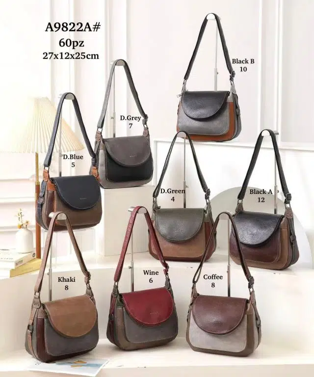 Bolso de Hombro Sintético Multicolor Maxfly con Solapa y Bolsillos Exteriores para Mujer - Imagen 3
