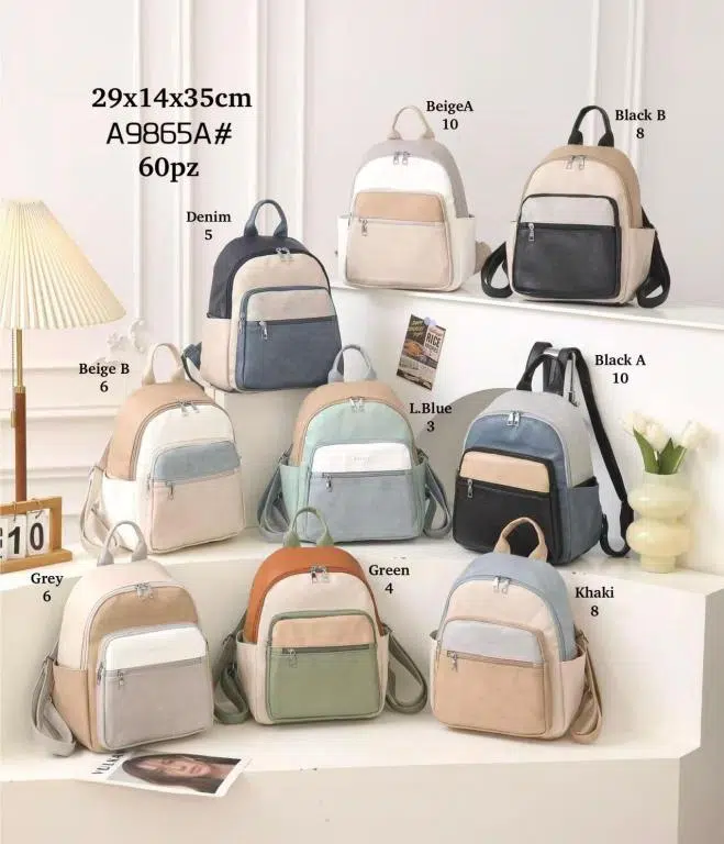 Mochila Sintética Multicolor Maxfly para Mujer con Múltiples Bolsillos Exteriores - Imagen 3