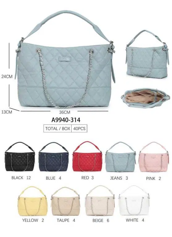 Bolso de Mano Sintético Mujer con Asas Largas Ajustables Tipo Cadena - Imagen 6