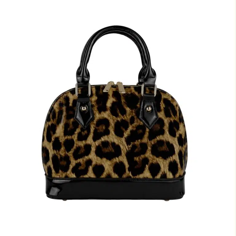 Bolso de Mano Domo Sintético con Frontal Animal Print y 2 Cremalleras Enterizas para Mujer - Imagen 4