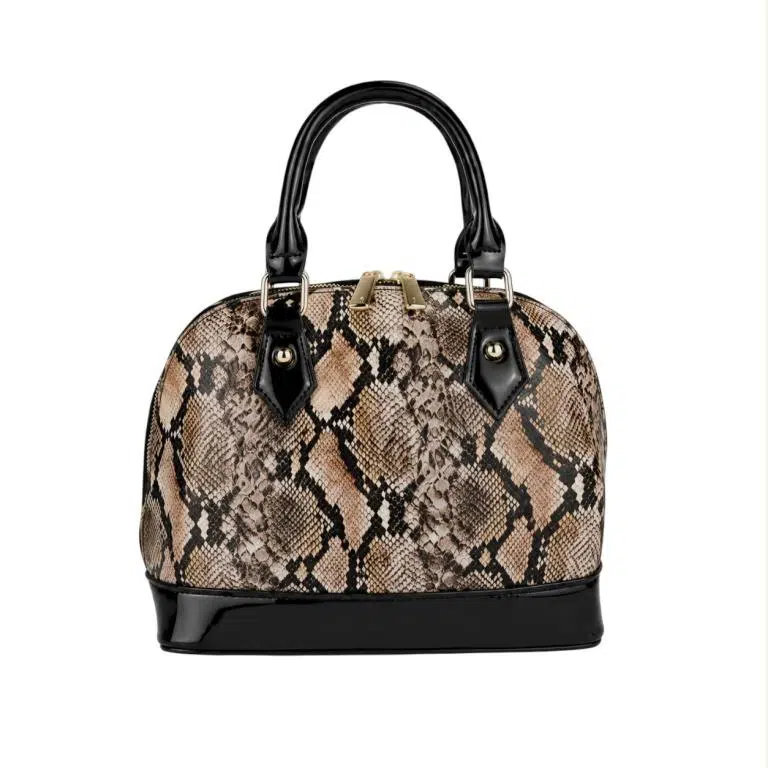 Bolso de Mano Domo Sintético con Frontal Animal Print y 2 Cremalleras Enterizas para Mujer - Imagen 5